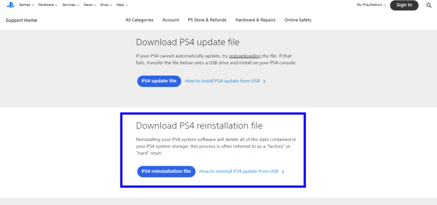 How to download system files